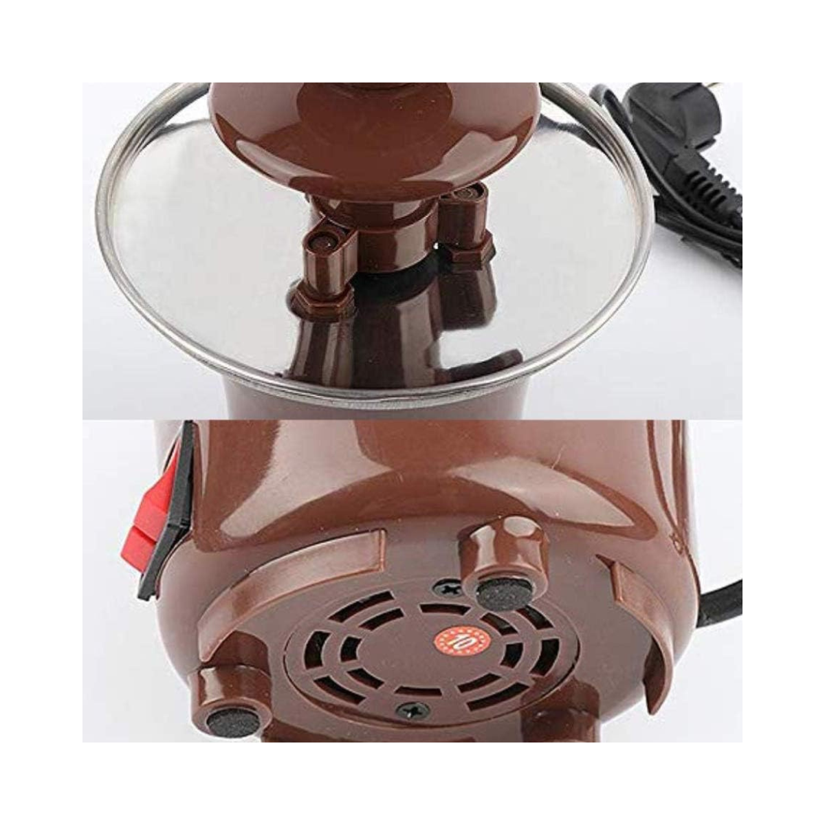 Máquina de Fondue Chocolate Eléctrica 3 Capas
