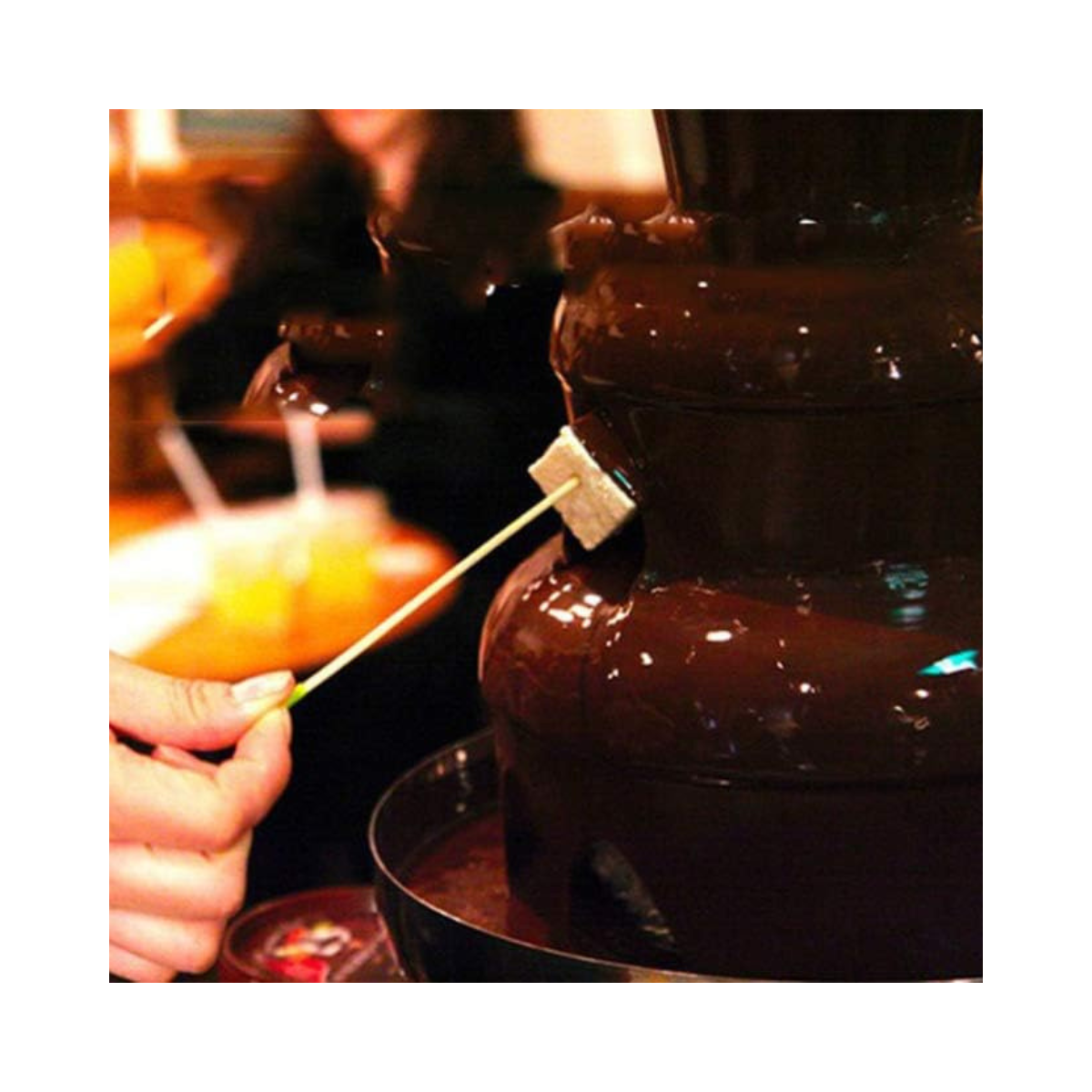 Máquina de Fondue Chocolate Eléctrica 3 Capas