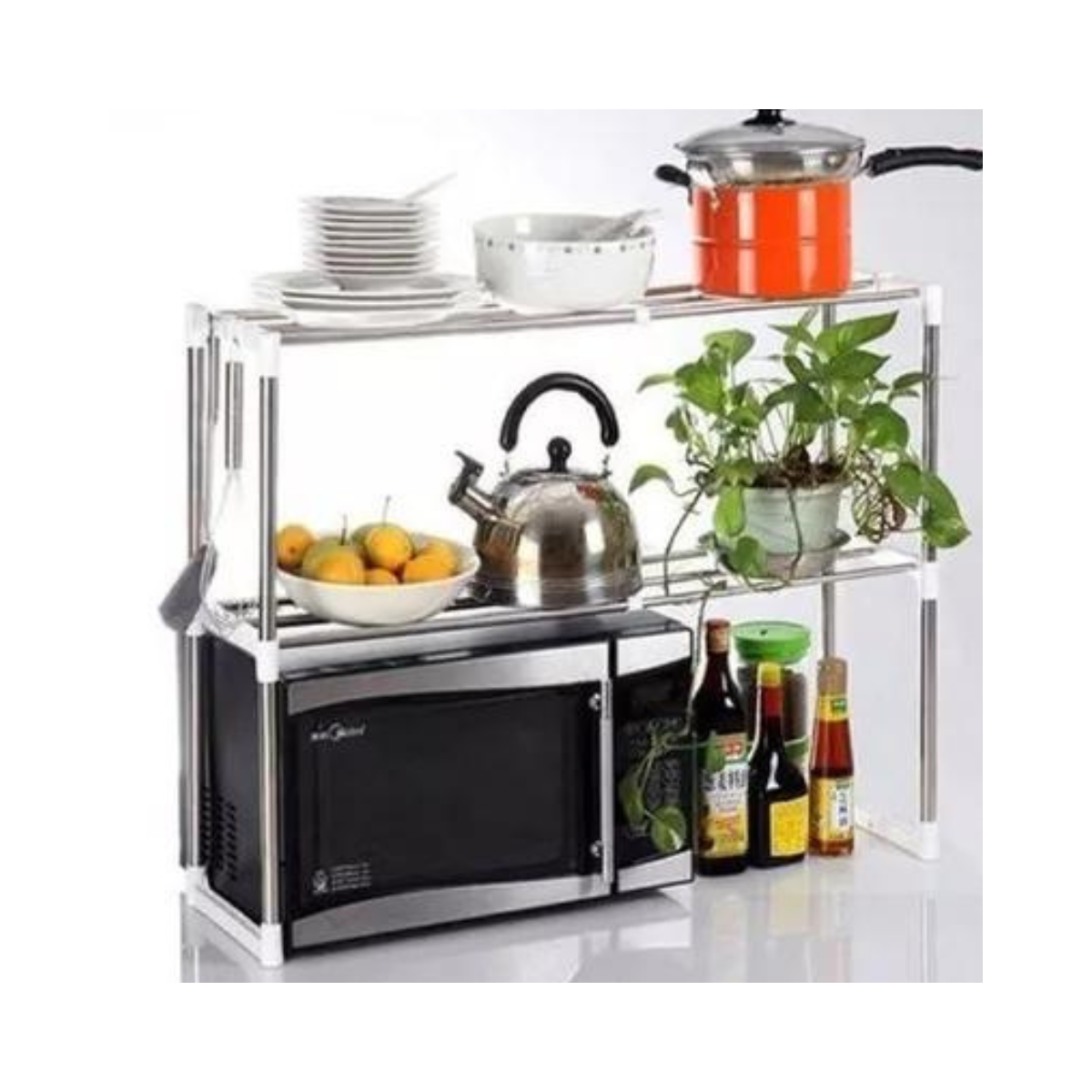 Organizador Triple de Acero para Cocina