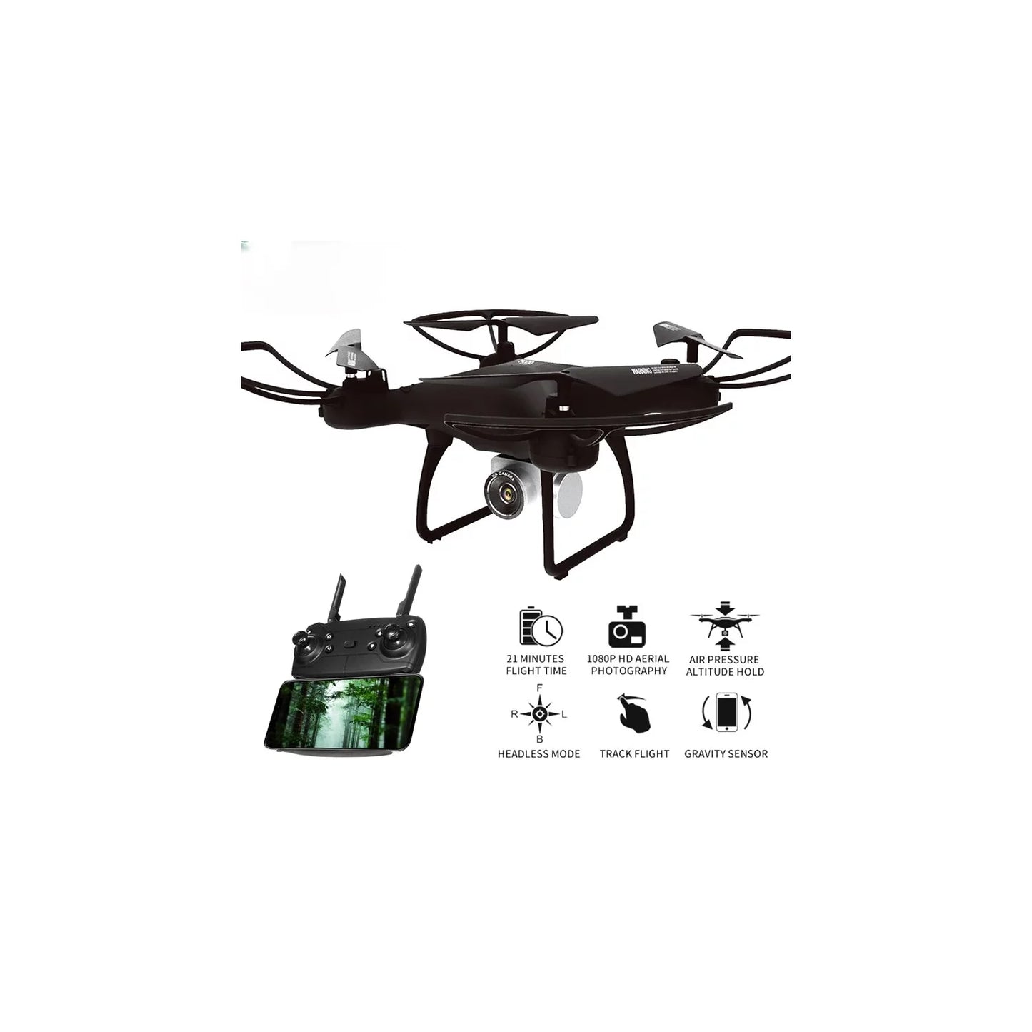 Dron Quadcopter Wifi Cámara 1080p Full HD