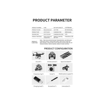 Dron Quadcopter Wifi Cámara 1080p Full HD