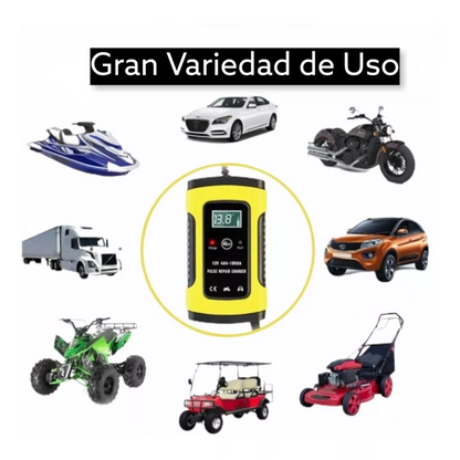 Cargador de Batería Auto Moto 12v