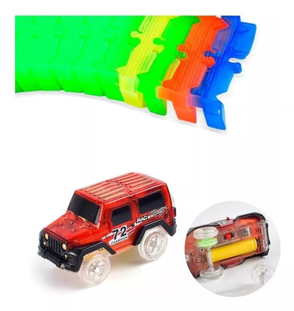 Pista de Auto Mágica Luminosa - 147 Piezas