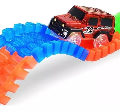 Pista de Auto Mágica Luminosa - 147 Piezas