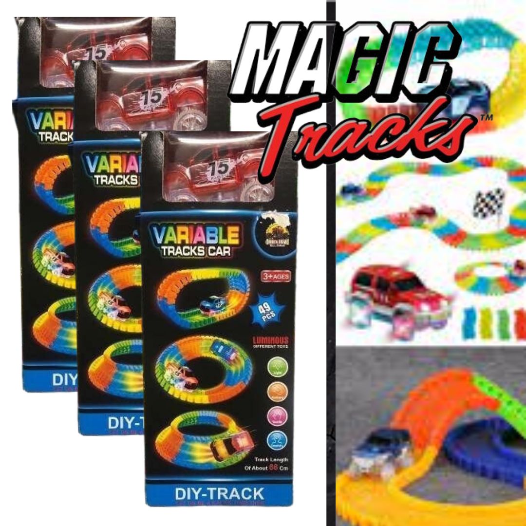 Pista de Auto Mágica Luminosa - 147 Piezas