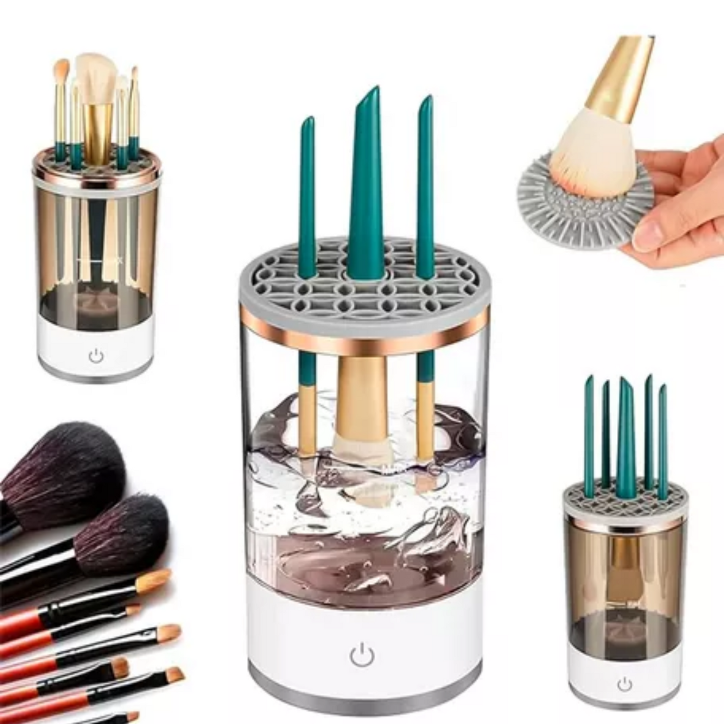 Limpiador Brochas Maquillaje Usb Pinceles
