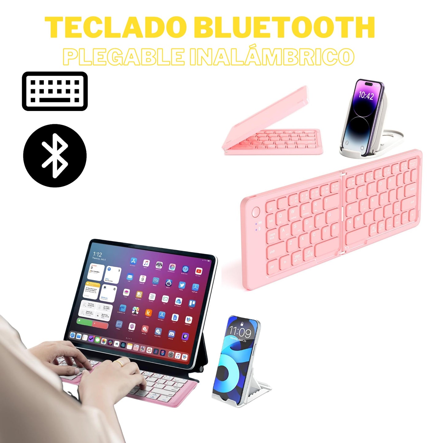 Teclado Inalambrico Plegable